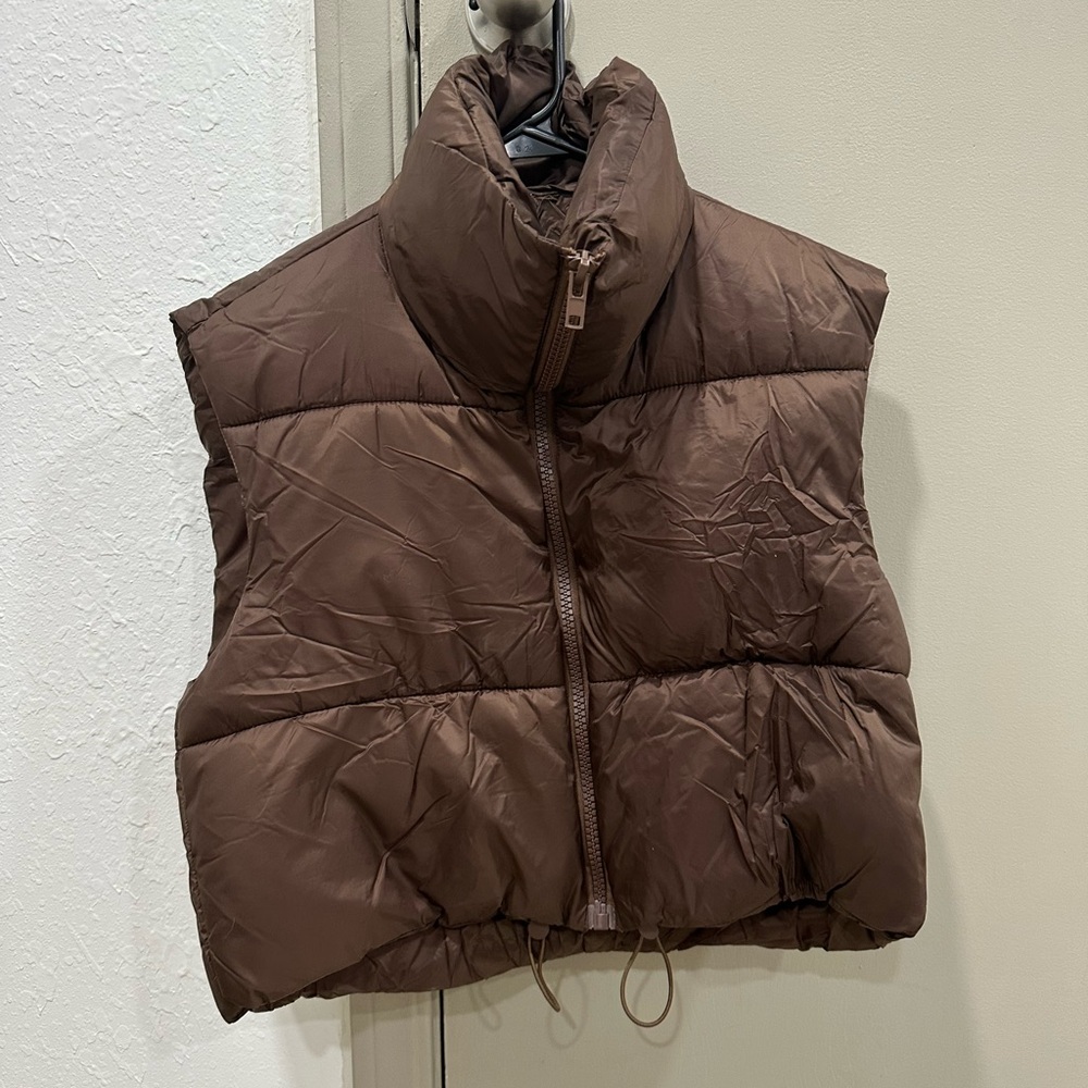 Brown Puffer Vest